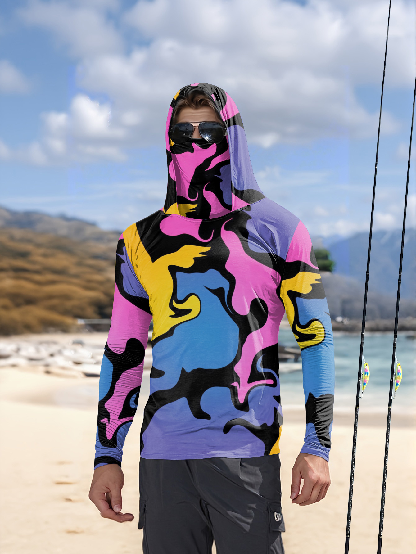 Fishing hooded sweatshirt men' – обзор и цена Hunting Fishing Outdoor