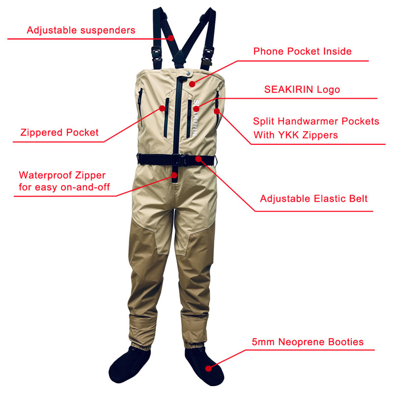 Zip-front Breathable Stout Che – обзор и цена Fishing Waders Breathable