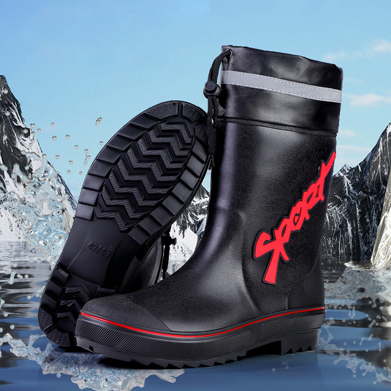 Mid-calf Rain Boots Men Slip-O – обзор и цена Fishing Waders Breathable