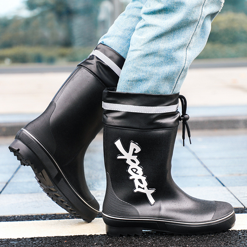 Mid-calf Rain Boots Men Slip-O – обзор и цена Fishing Waders Breathable