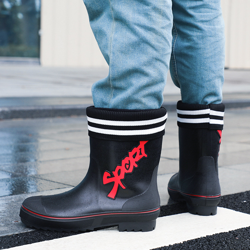Mid-calf Rain Boots Men Slip-O – обзор и цена Fishing Waders Breathable