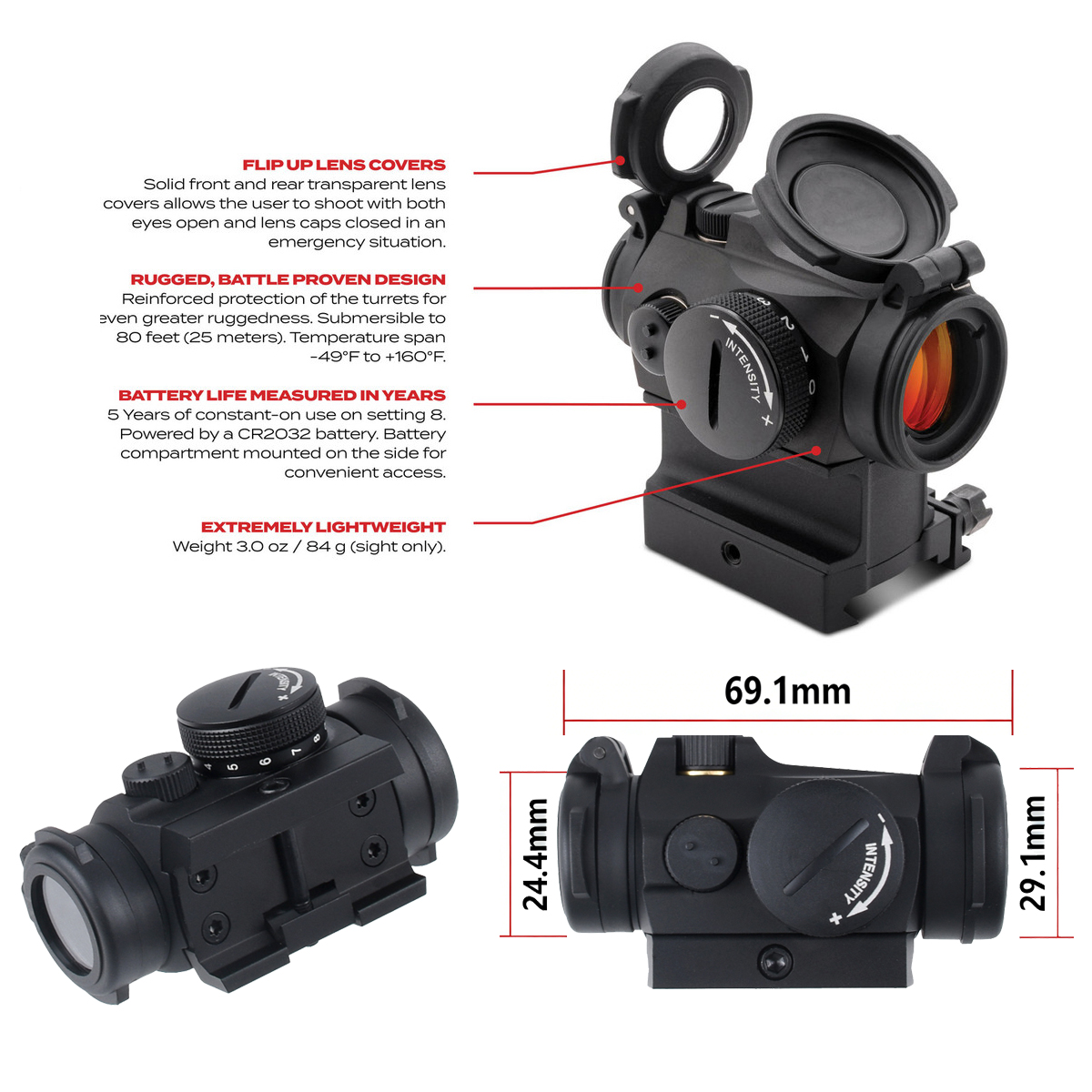 Tactical T01/02 2MOA Red Dot S – обзор и цена Outdoor Hunting Range