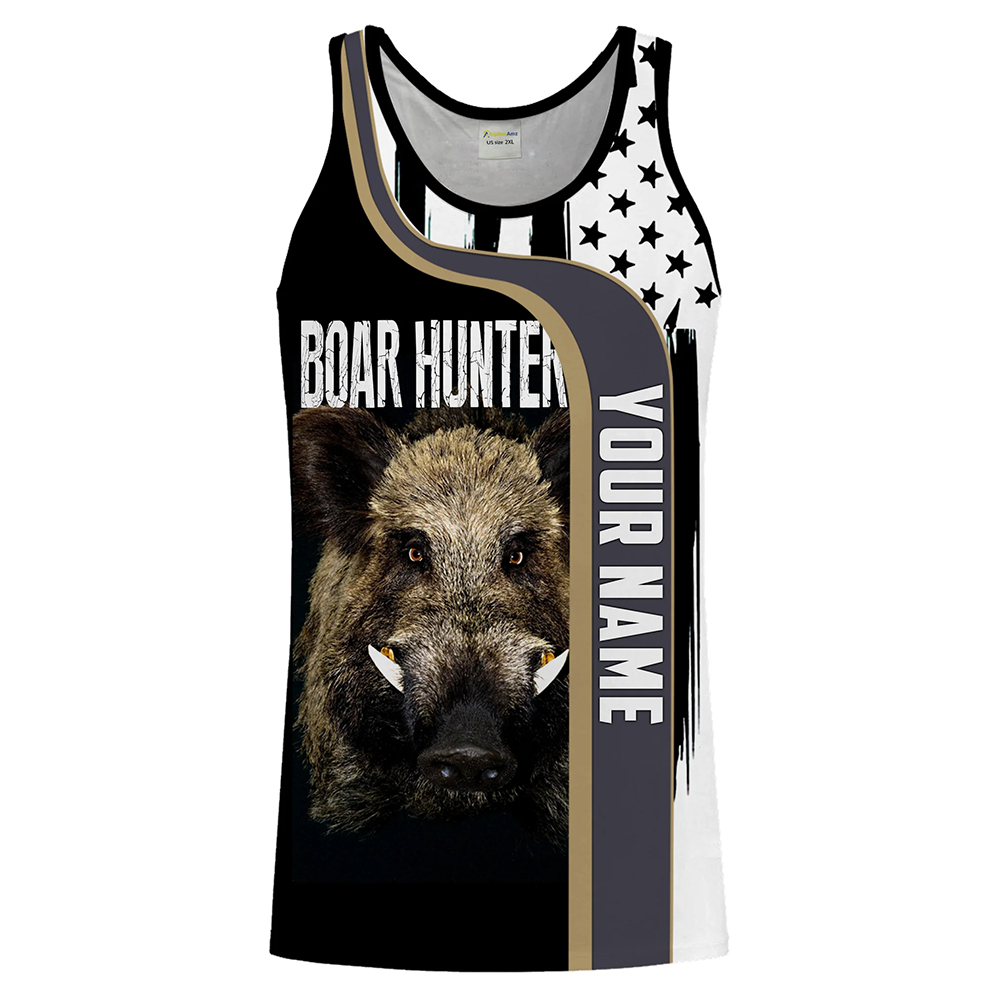 Custom Name Boar Hunter Tank T – обзор и цена Hunting Dog Outdoor