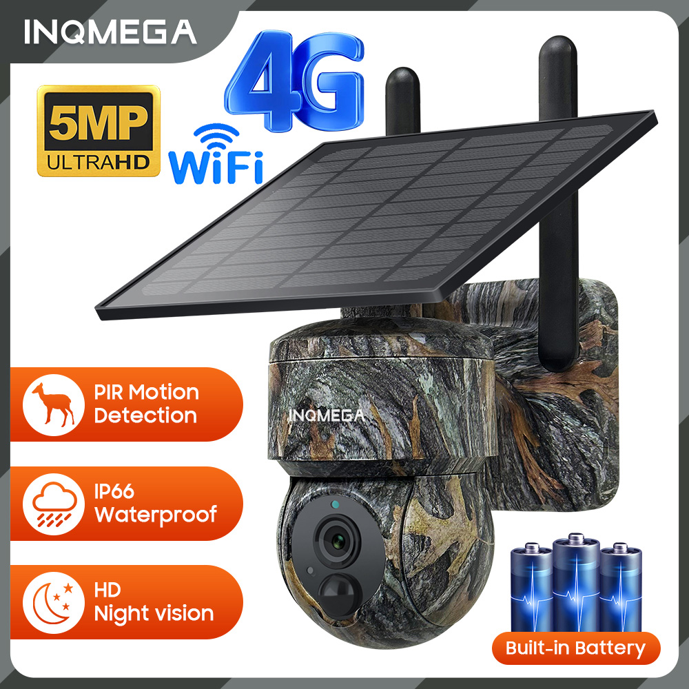 INQMEGA 5MP 4G / WIFI Solar Wi – обзор и цена Hunting Outdoor Camera
