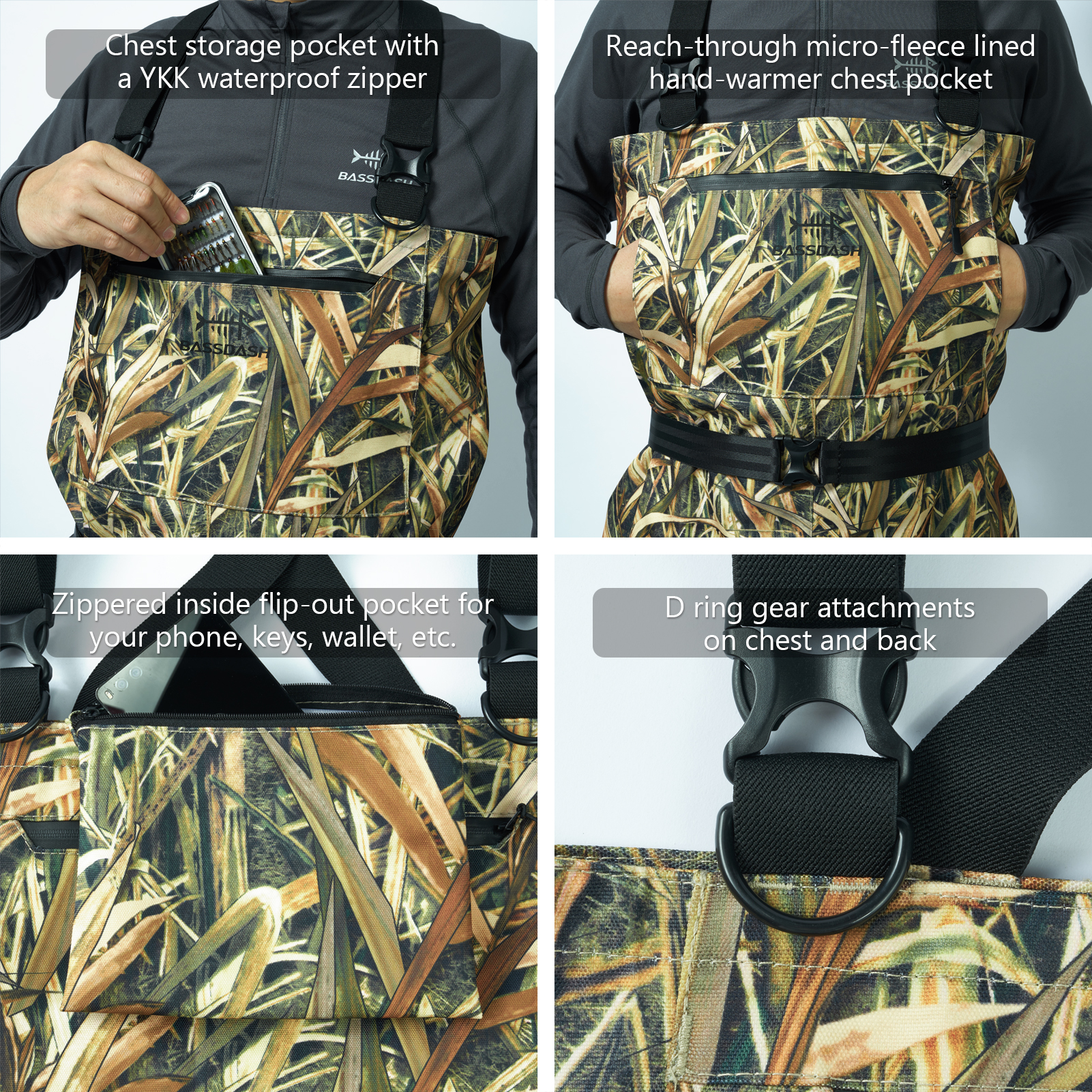 BASSDASH Men Women Boot Foot W – обзор и цена Fishing Waders Breathable