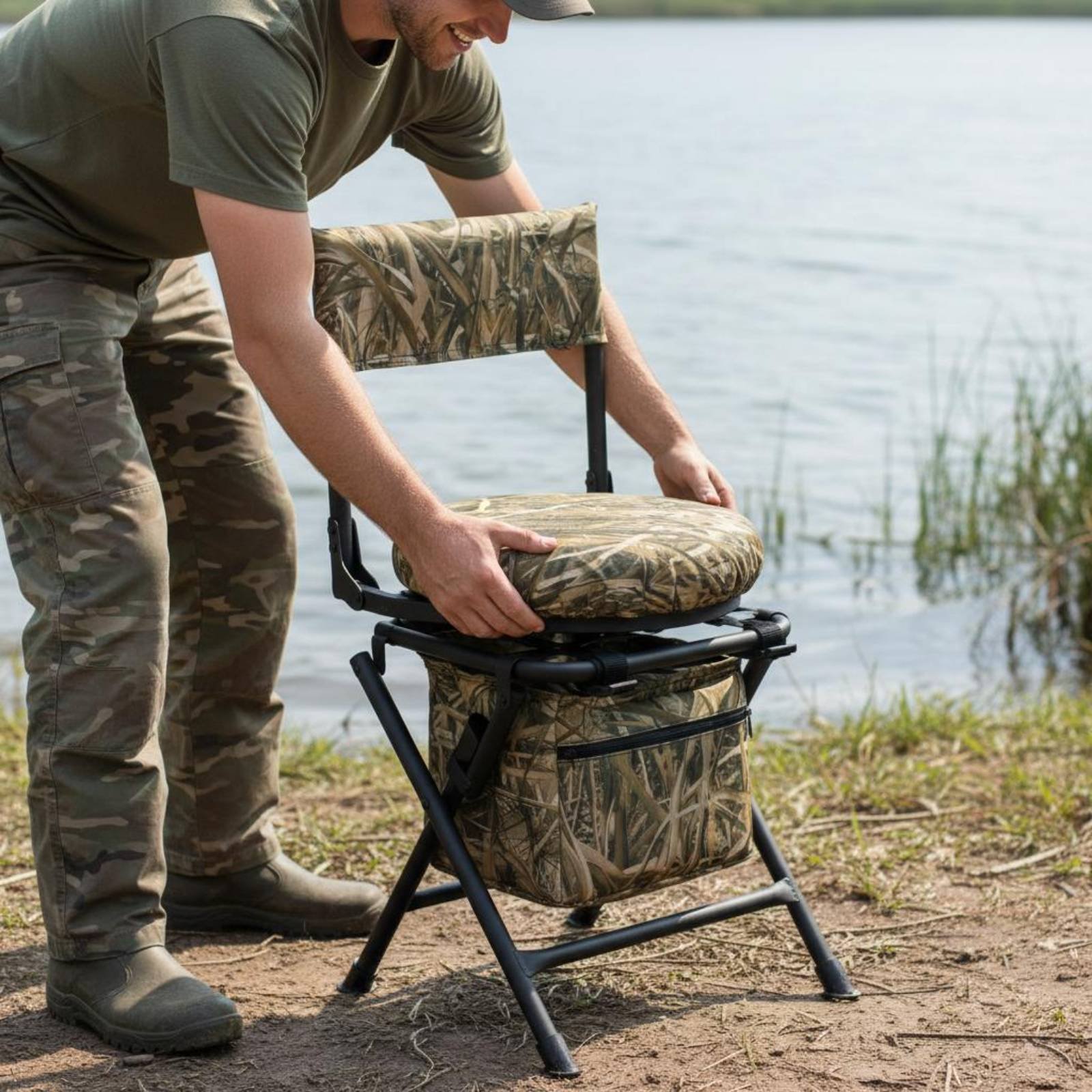 Fishing Chair Foldable Folding – обзор и цена Hunting And Fishing Outdoor Chairs