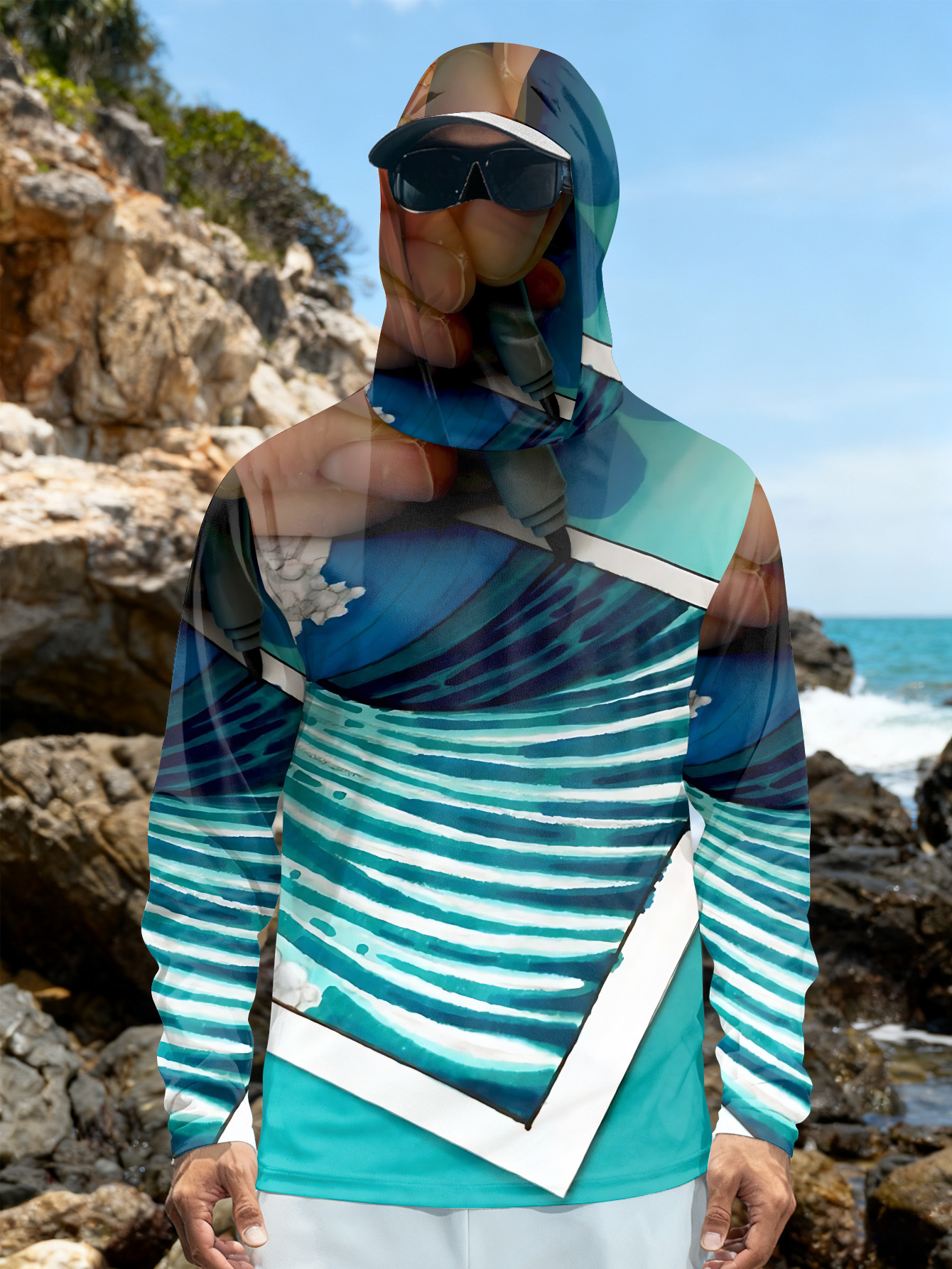 Fishing hooded sweatshirt men' – обзор и цена Hunting Fishing Outdoor