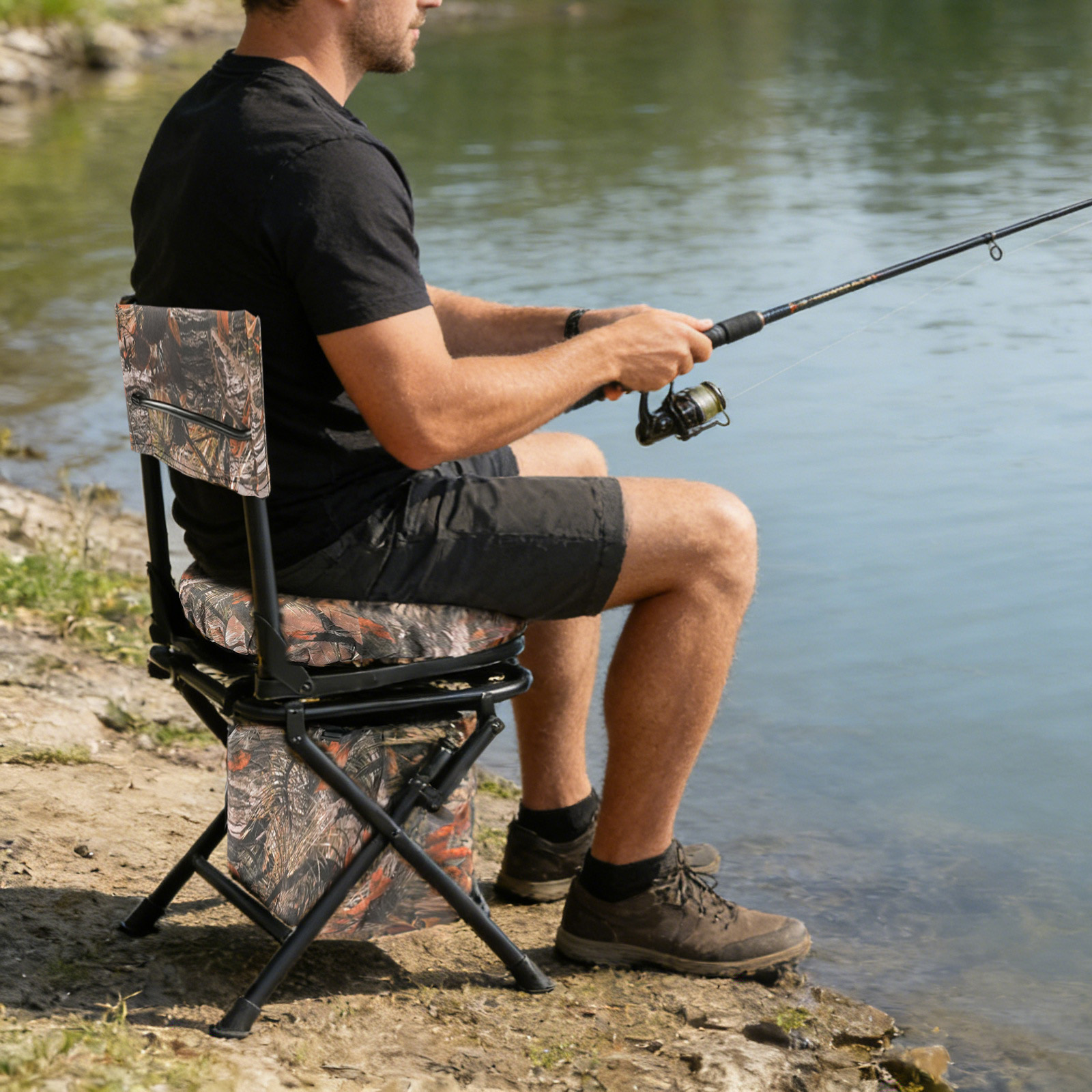 Swivel Hunting Chair Outdoor C – обзор и цена Hunting And Fishing Outdoor Chairs