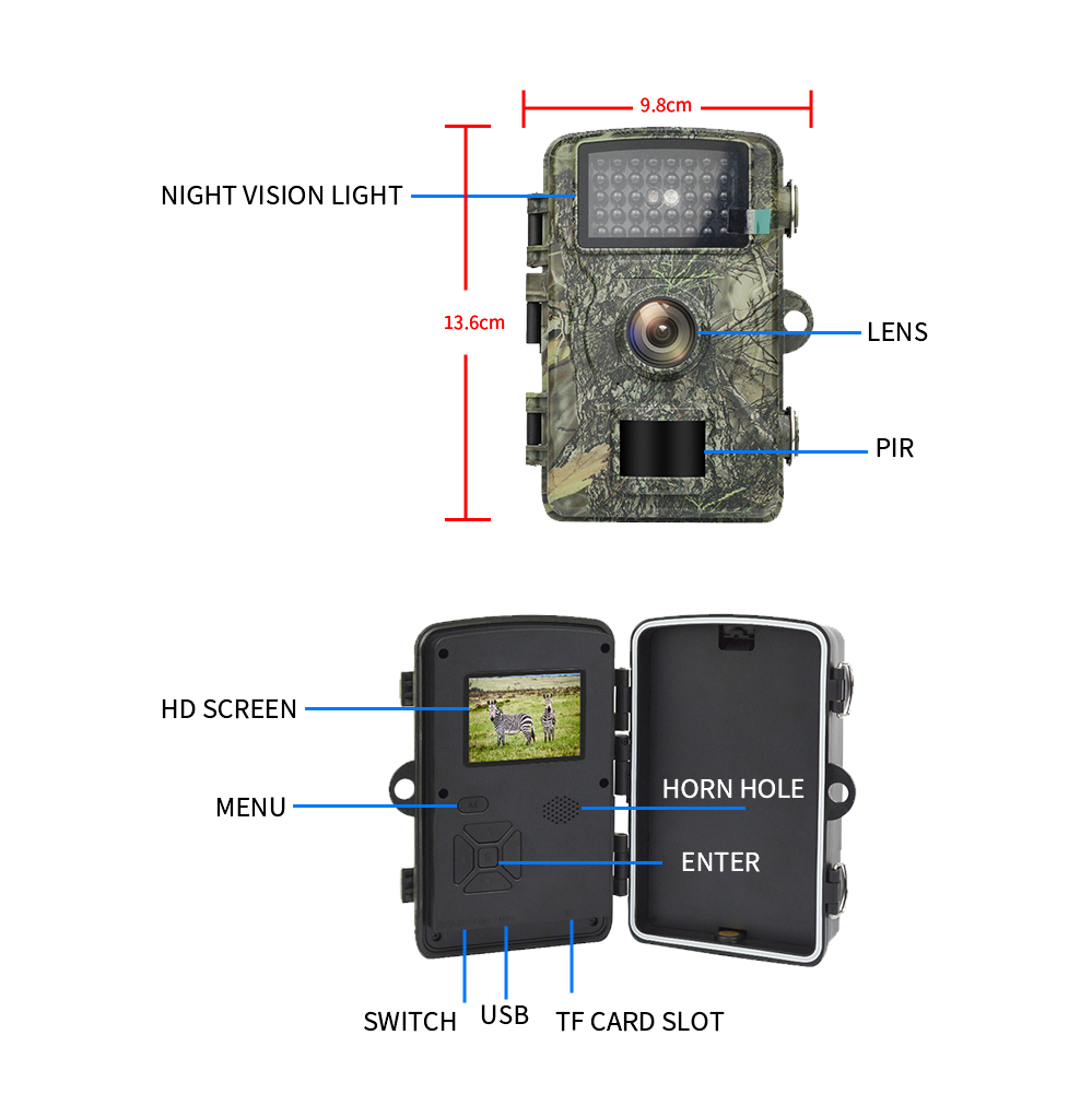 HD Wildlife Trail  Camera PIR  – обзор и цена Trail Camera Infrared