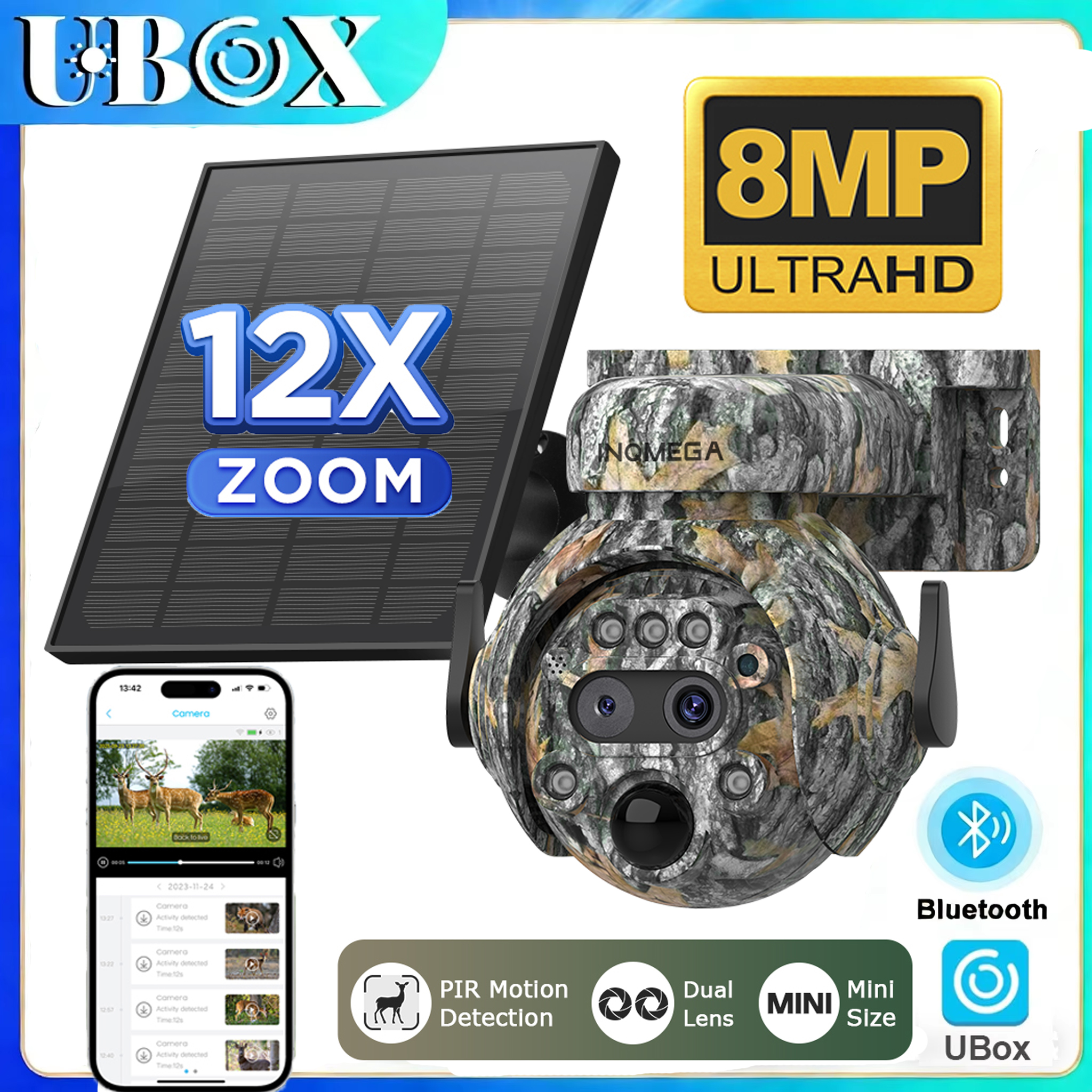 INQMEGA 4K 4G SIM Solar Securi – обзор и цена Trail Camera Infrared